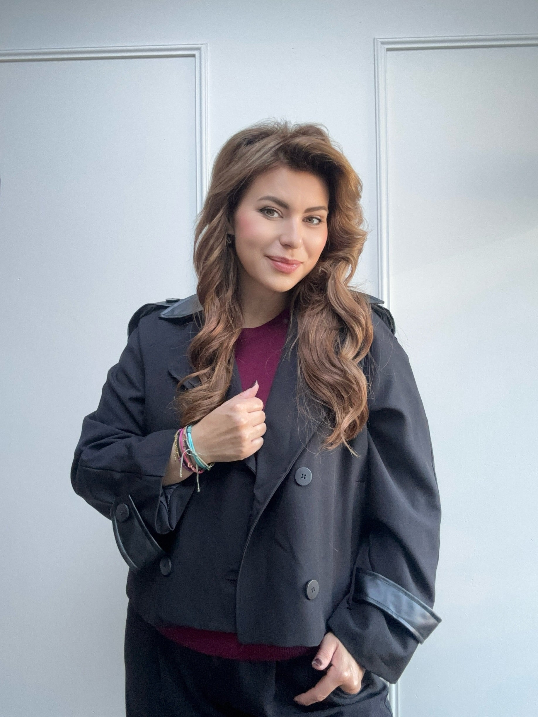 Mybel trenchcoat zwart